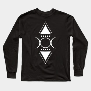 Triple moon and triangles Long Sleeve T-Shirt